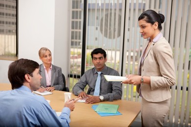 Business executives in a meeting