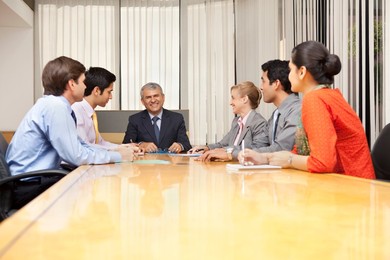 Business executives in a meeting