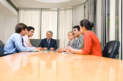 Business executives in a meeting