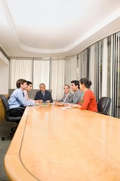 Business executives in a meeting