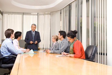 Business executives in a meeting