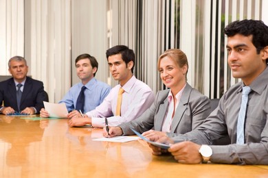 Business executives in a meeting