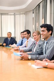 Business executives in a meeting