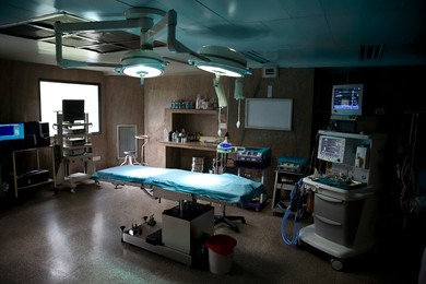 Empty operating room