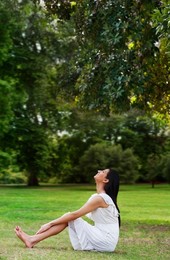 Young woman enjoying nature