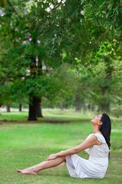 Young woman enjoying nature