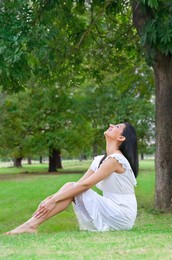 Young woman enjoying nature