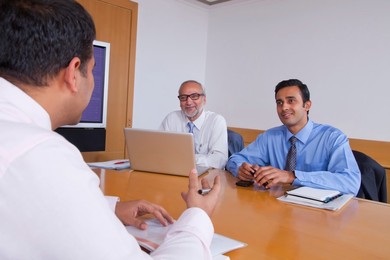 Business executives in a meeting