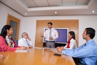 Business executives in a meeting