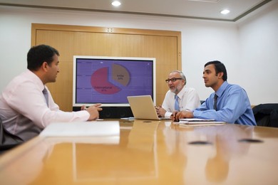 Business executives in a meeting