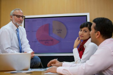 Business executives in a meeting