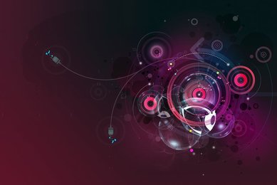 Abstract spinning cogs