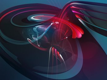 Colorful, abstract swirls