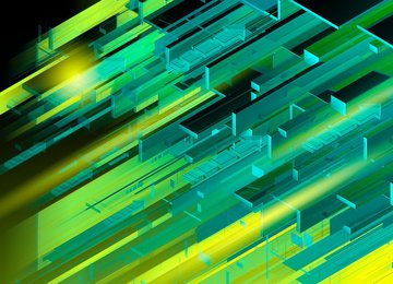 Abstract geometric arrow pattern