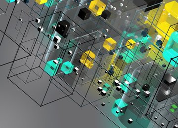 Tilted abstract three dimensional geometric structure