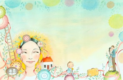 Montage of family and life images