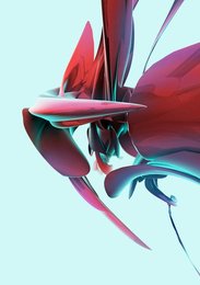 Abstract pink swirling shapes