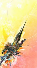 Abstract explosion of color