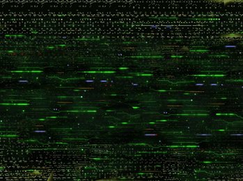 Abstract computer coding pattern