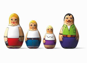 Family of nesting dolls