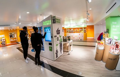 Farmer‚Äôs Fridge healthy food vending machines in New York