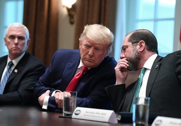 President Donald Trump Meets with Coronavirus Task Force at the White House