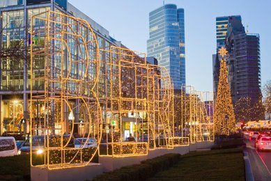 Berlin. Christmas market on the Tauentzien