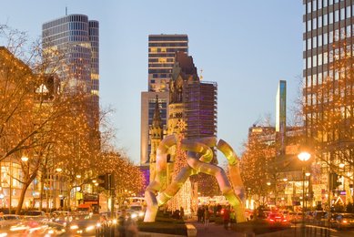 Berlin. Christmas market on the Tauentzien