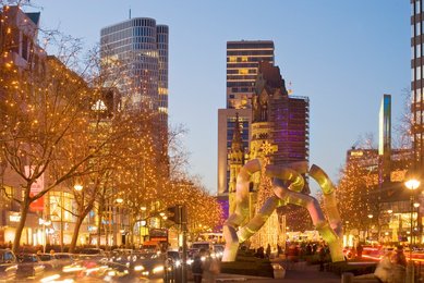 Berlin. Christmas market on the Tauentzien