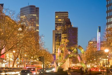 Berlin. Christmas market on the Tauentzien