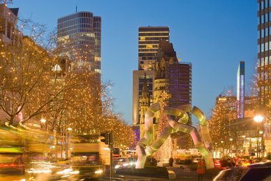 Berlin. Christmas market on the Tauentzien