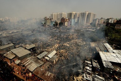 DHAKA SLUM FIRE