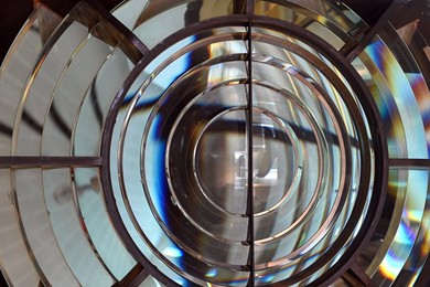 Fresnel lens close up background