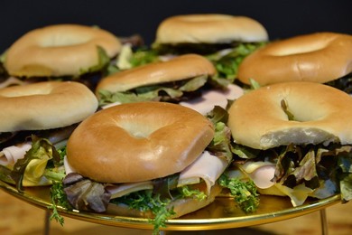 Bagel Sandwich with Ham