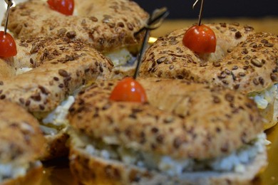 Bagel Sandwich with Ham