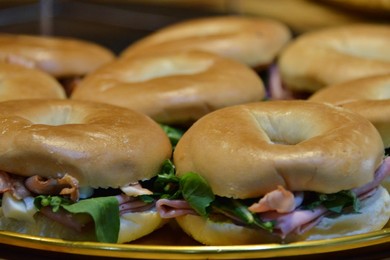 Bagel Sandwich with Ham