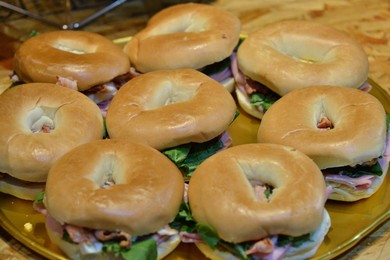 Bagel Sandwich with Ham