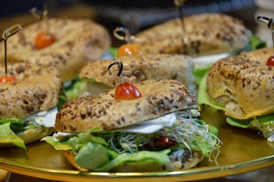 Bagel Sandwich with Ham