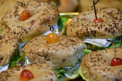 Bagel Sandwich with Ham