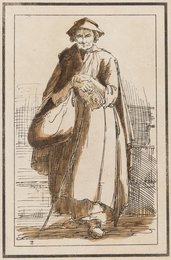 Forty Lithographic Impressions from Drawings of Landscape Scenery by Thomas Barker, Selected from His Studies of Rustic Figures after Nature: Old Woman in Cloak with Clasped Hands
