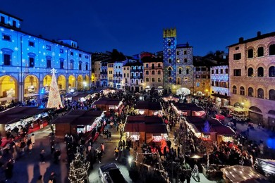 Italy, Arezzo, Christmas market