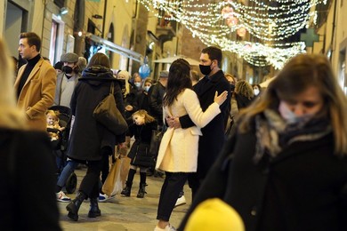 Italy, Arezzo, Christmas market