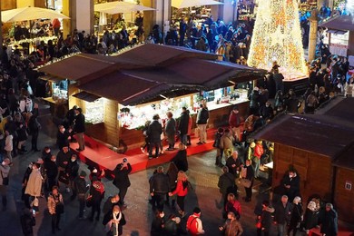 Italy, Arezzo, Christmas market