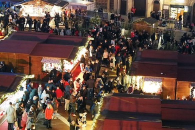 Italy, Arezzo, Christmas market