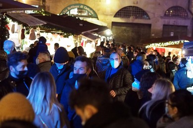 Italy, Arezzo, Christmas market