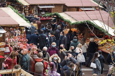 Italy, Arezzo, Christmas market