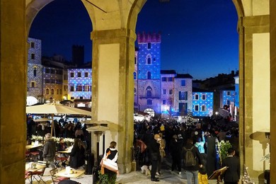 Italy, Arezzo, Christmas market