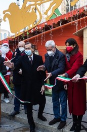 Christmas market in Milan, Italy