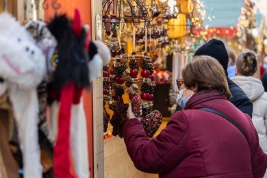 Christmas market in Milan, Italy