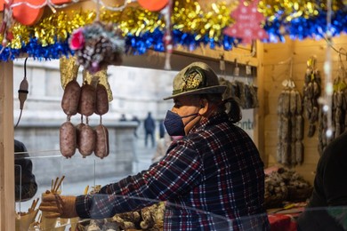 Christmas market in Milan, Italy